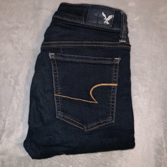 Dark wash American Eagle Jeggings - Picture 2 of 3